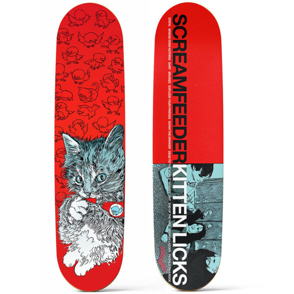 Screamfeeder Kitten Licks Skateboard Deck