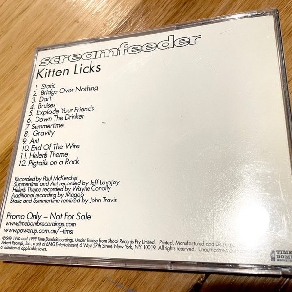 Kitten Licks US Promo CD