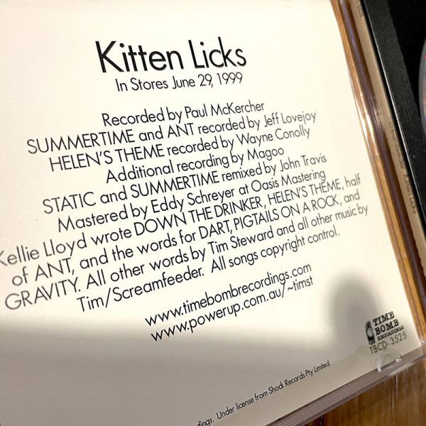 Kitten Licks US Promo CD